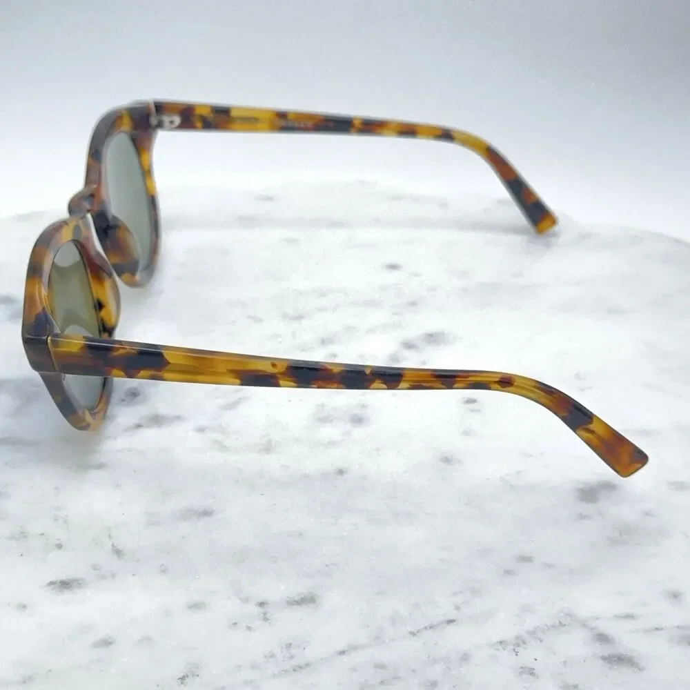 Warby Parker Flynn 914 Brown Tortoise Round Sun/Eyeglasses Frames 47-25-140